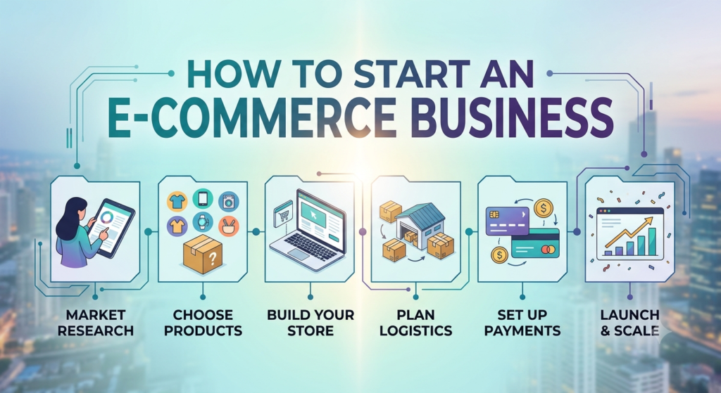 How to start an e-commerce business watermarked img 15771095459369347322